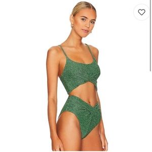 Beach Riot Green Sparkle Bikini